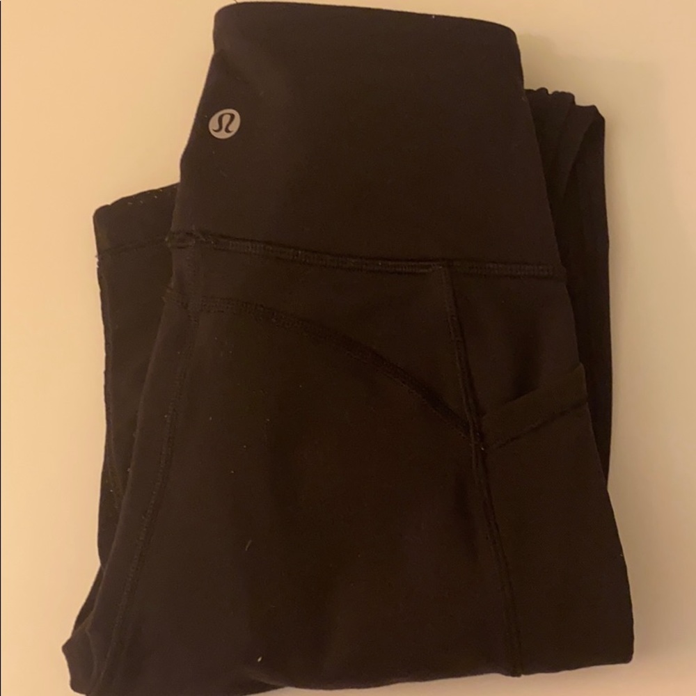 Lululemon black mesh leggings